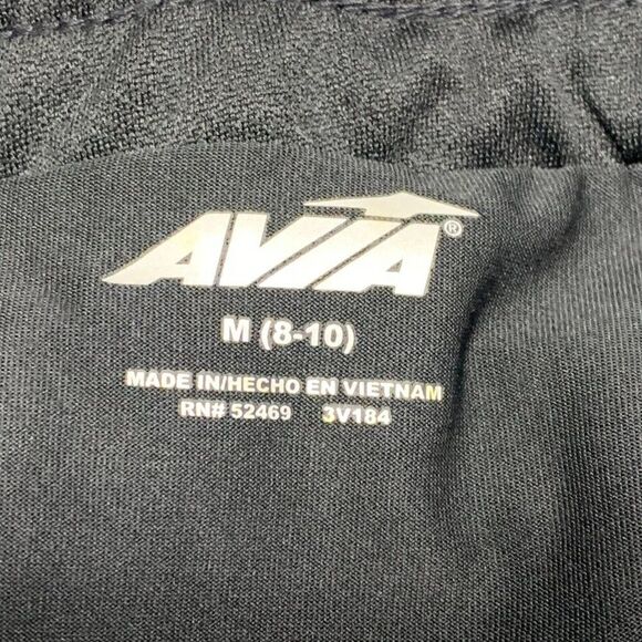 Avia Running Shorts M Black Patterned Inner Biker Shorts New NWT - Picture 8 of 8
